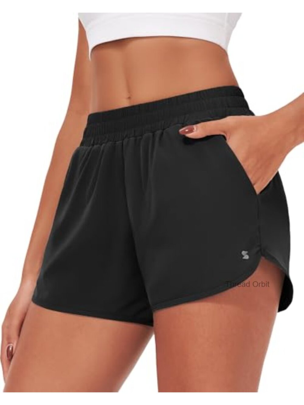 Womens 3" Running Shorts Quick Dry Athletic Workout Shorts